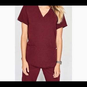 RARE Burgundy FIGs Casma Top